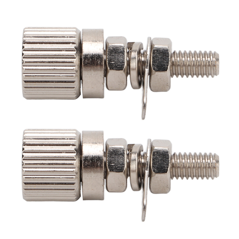 2Pcs M4x27mm Nickel Plated Brass Current Terminal, 20A, Compact & Durable 8751382324339