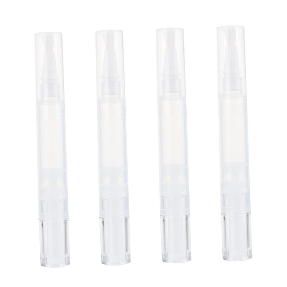 4pcs Empty Lip Gloss Tubes and Concealer Pens with Precise Brush Applicator, LeakResistant Travel Size