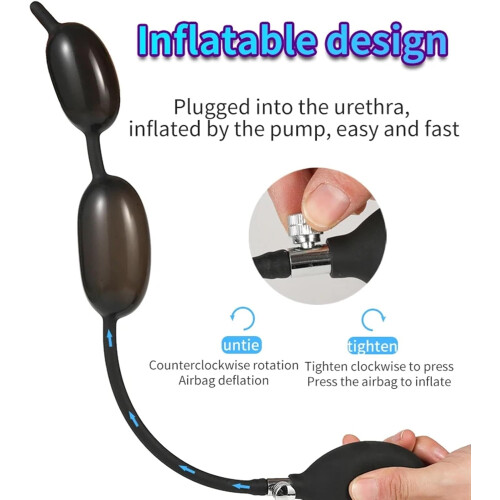 Urethral Sounding Plug Soft Flexible Silicone Cone Tip with Secure Tail Stop for Men 1