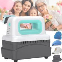 Mini Heat Press for Hats and Caps, Even Heat Distribution, Adjustable Temperature Control, Auto Shutoff Safety