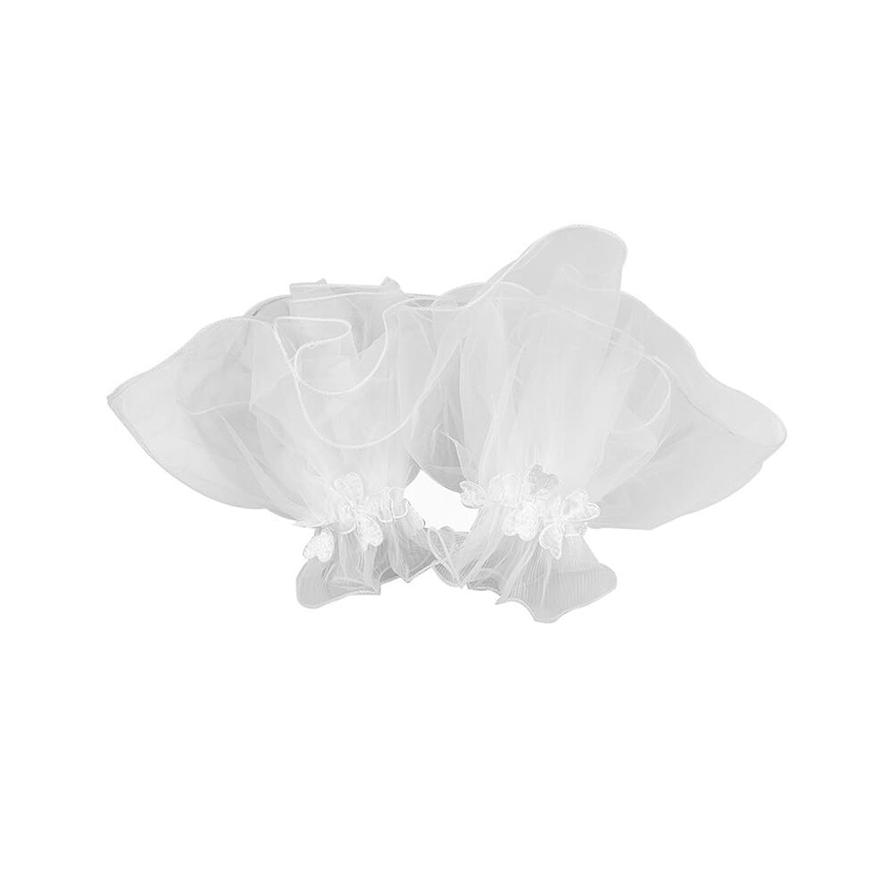 Manicure Photo Prop Wedding Tulle Nail Art Display Cuff Elegant Sleeve For Photography 9164114253866