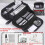 5Layer Large Capacity Pencil Case with Volcano Design, Multi Compartment Organizer Black 2