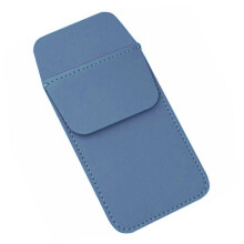 Leather Pocket Protector with Multiple Pen Slots for Nurses and Doctors Blue Pen Holder Sleeve