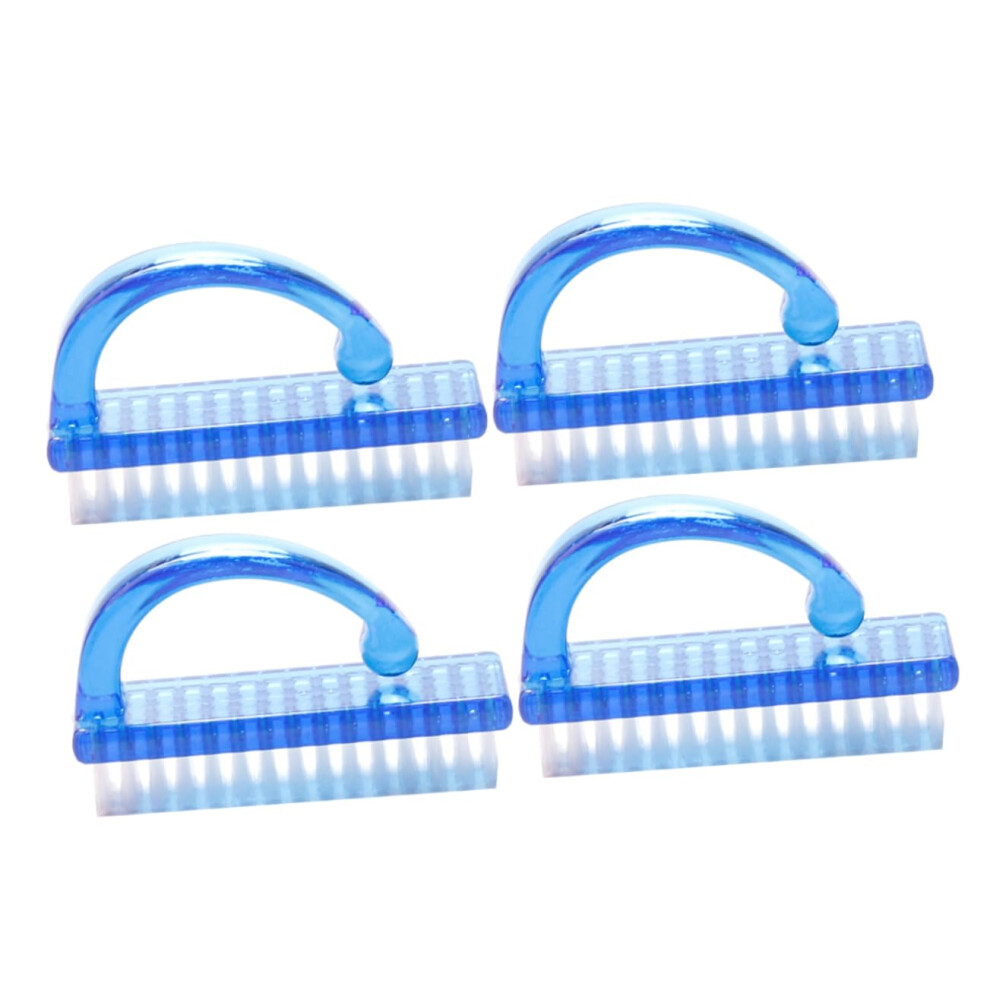 Nail Brush Set with Deep Cleaning Bristles for Fingernail and Toenail Care, Ergonomic Grip, 4pcs