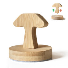 Bamboo Mushroom Handle Baren for Block Printing with Ergonomic Grip and Cushioned Felt Pad
