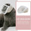 Breathable Transparent Cat Muzzle for Grooming and Bathing, Adjustable AntiBiting Face Cover 4
