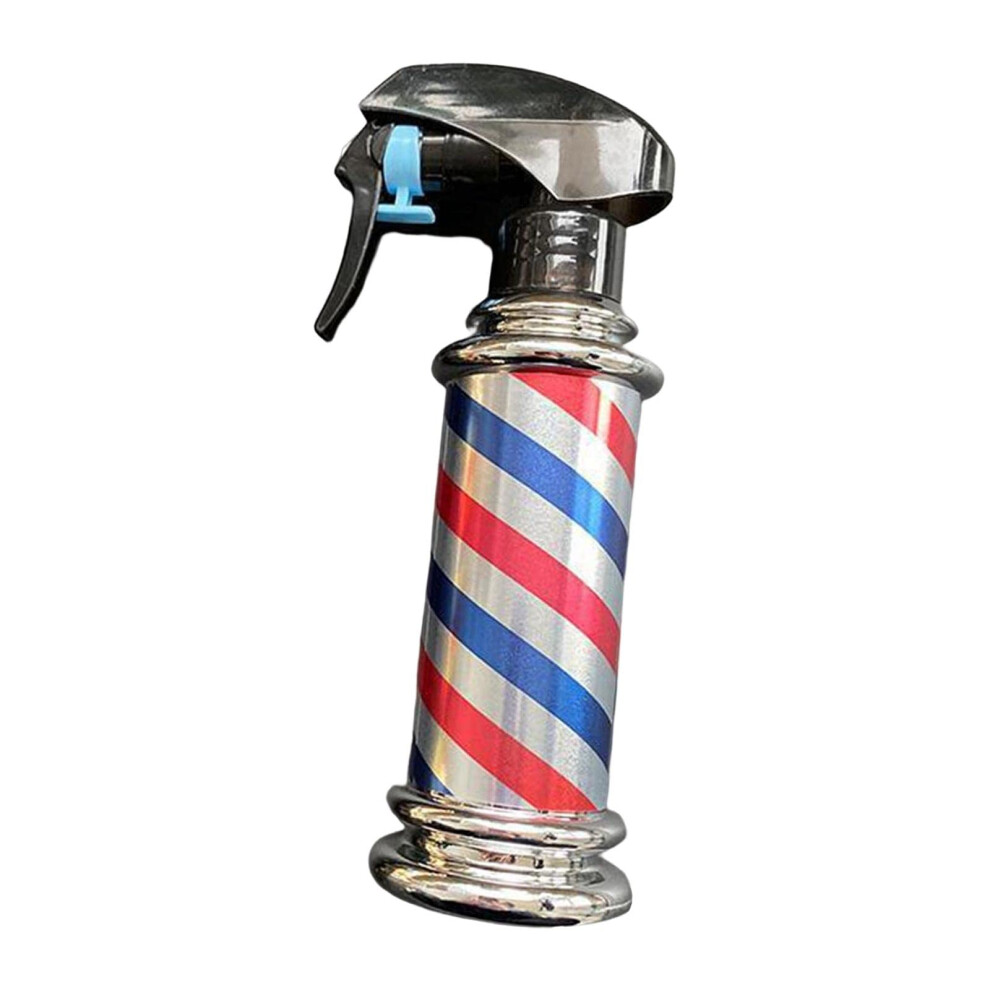 Grey 200Ml Refillable Fine Mist Hair Spray Bottle With Leakproof Seal For Barber And Hairstyling,