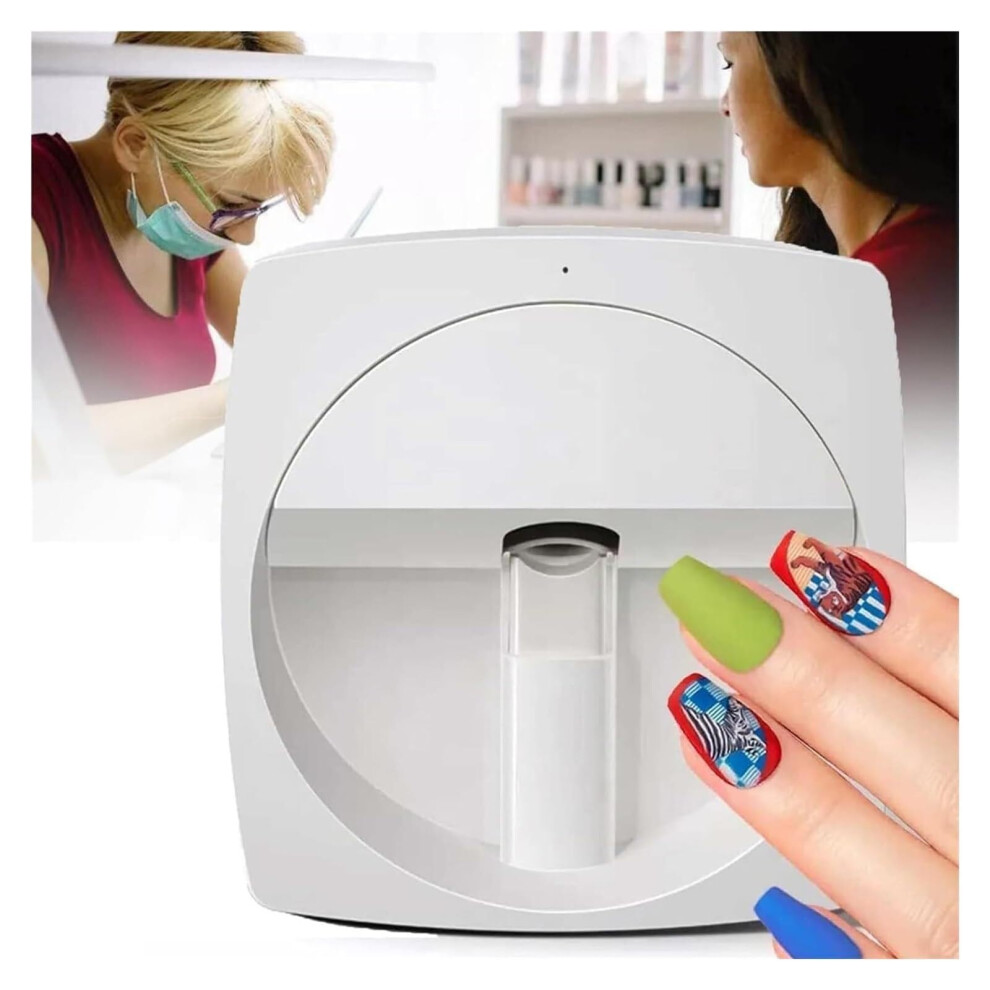 Nail Art Printer with Custom Image Printing, Resolution Color, Fast 40s Touchscreen Design for Salon and Home