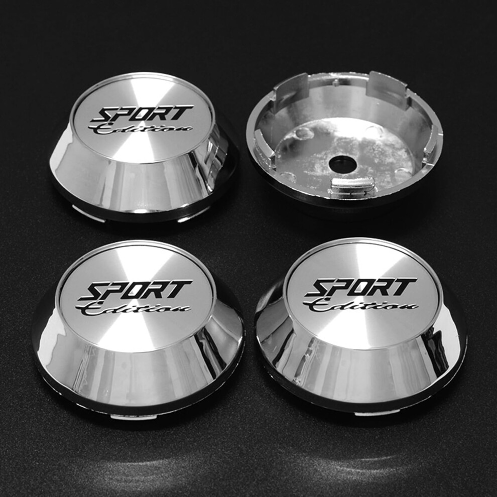 4Pcs 65Mm Sport Edition Car Wheel Center Caps Set Universal Alloy Hub Cap Cover Quick Snap Installation 9099447218346