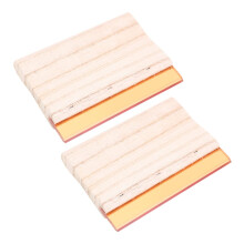 2Pcs Wooden Screen Printing Squeegee Set with Ergonomic Grip for Water and Oil Based Ink