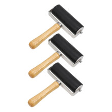 3pcs Printmaking Roller Set for Ink and Paint, Rubber Brayer for Crafting and Stamping