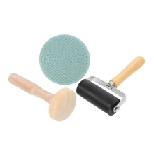 Printmaking Roller Brayer Set for Block Printing, Ergonomic Grip, Durable and Versatile Design