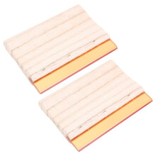 2PCS Wooden Handle Screen Printing Squeegee Set Ergonomic Grip for Water and Oil Based Inks