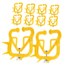 10pcs Durable Calf Weaner Nose Ring Set for Livestock Farm Use, Sturdy Cattle Nose Clip for Easy Cleaning