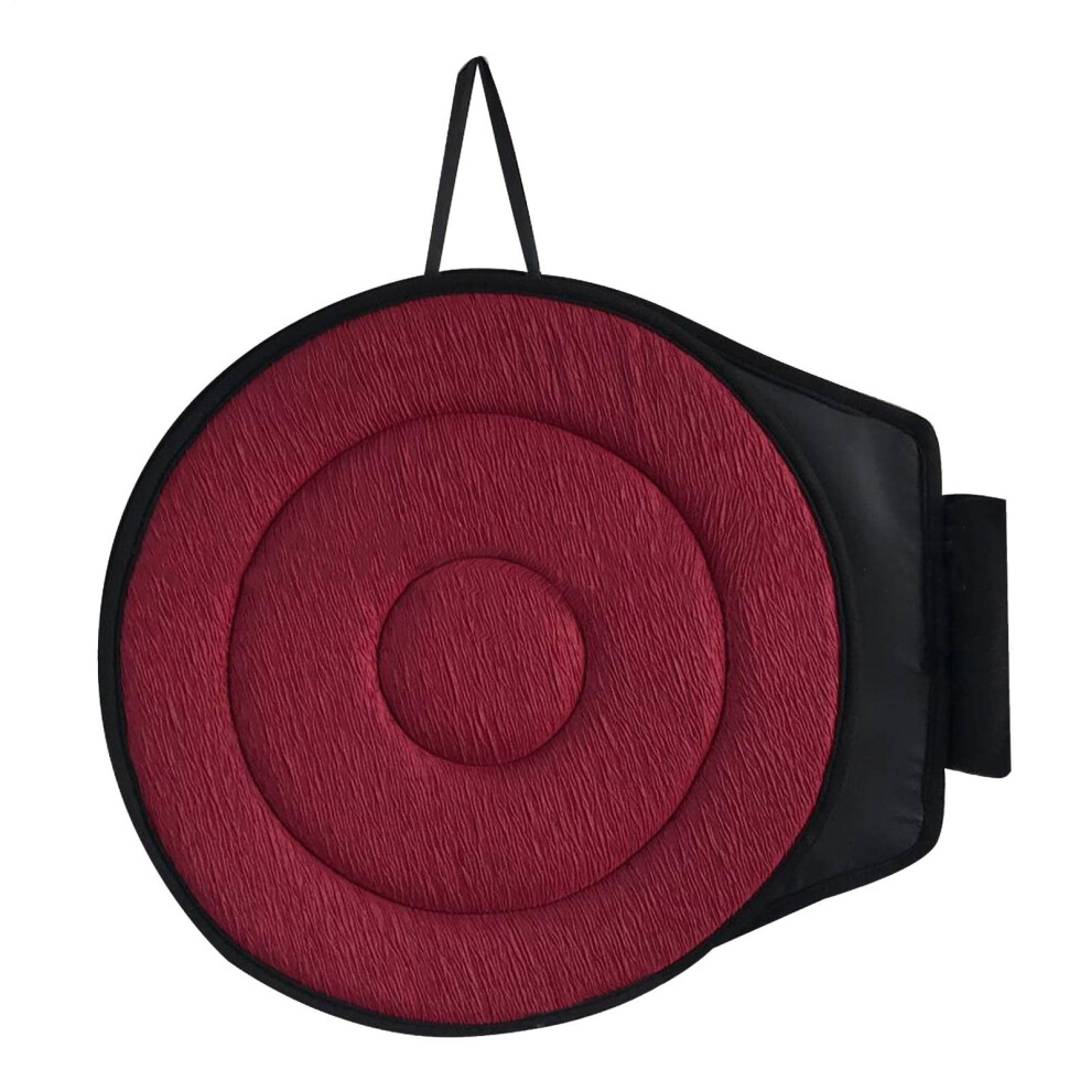 Rotating Car Seat Cushion 360 Swivel Pad with AntiSlip Base for Mobility Support and Comfort Red