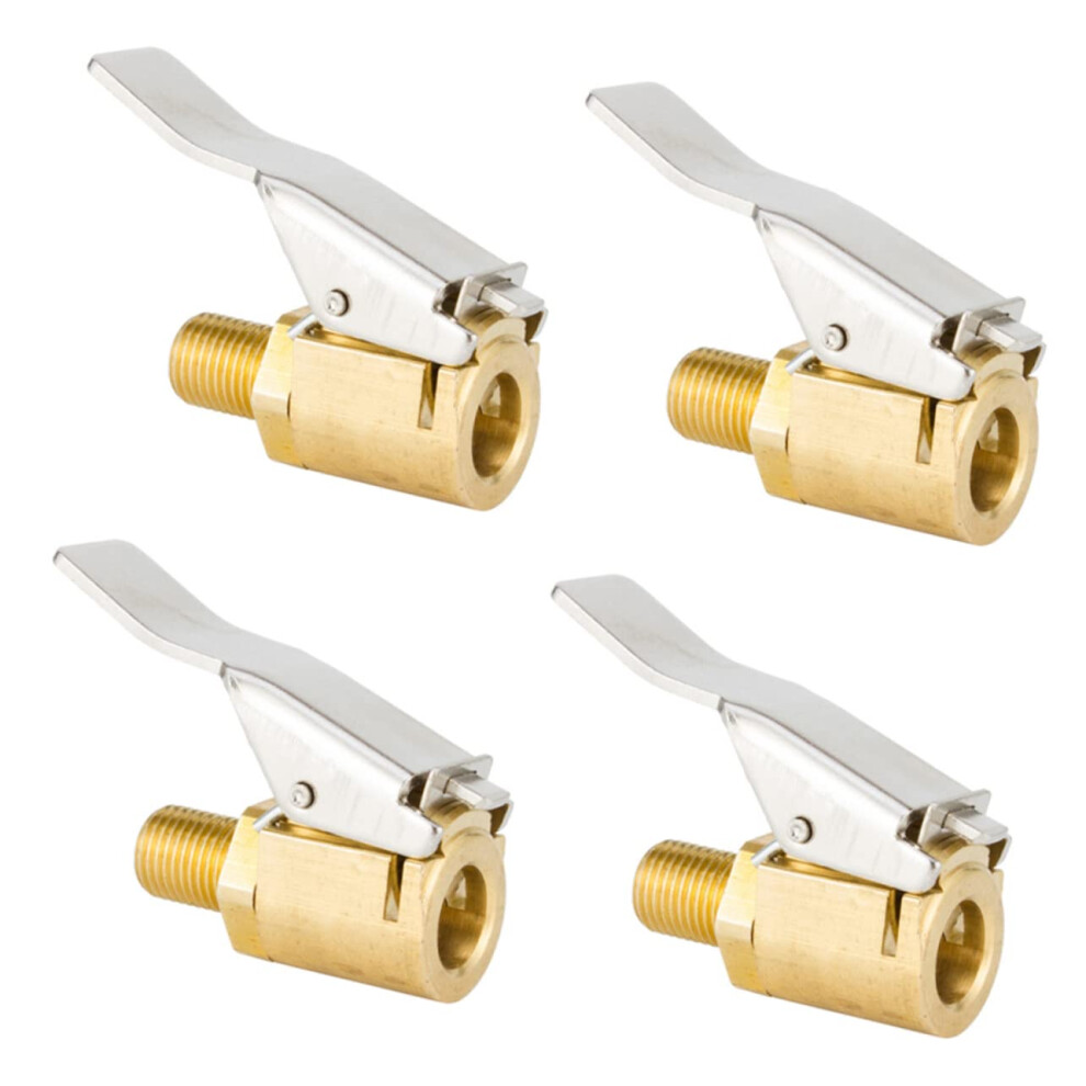 4Pcs Brass Tire Air Chuck Adapter Quick Lock Leak Inflation For Car And Truck Tires 9099447219114