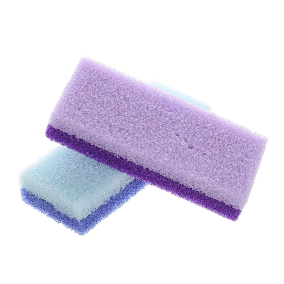 Pumice Stone for Feet Callus Remover, 2pcs Pedicure Foot File for Exfoliating Dead Skin and Massage