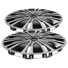 15 Inch Hubcaps for Transit Cars, Durable Gloss Wheel Covers with Easy Snap Installation, 2PCS Set