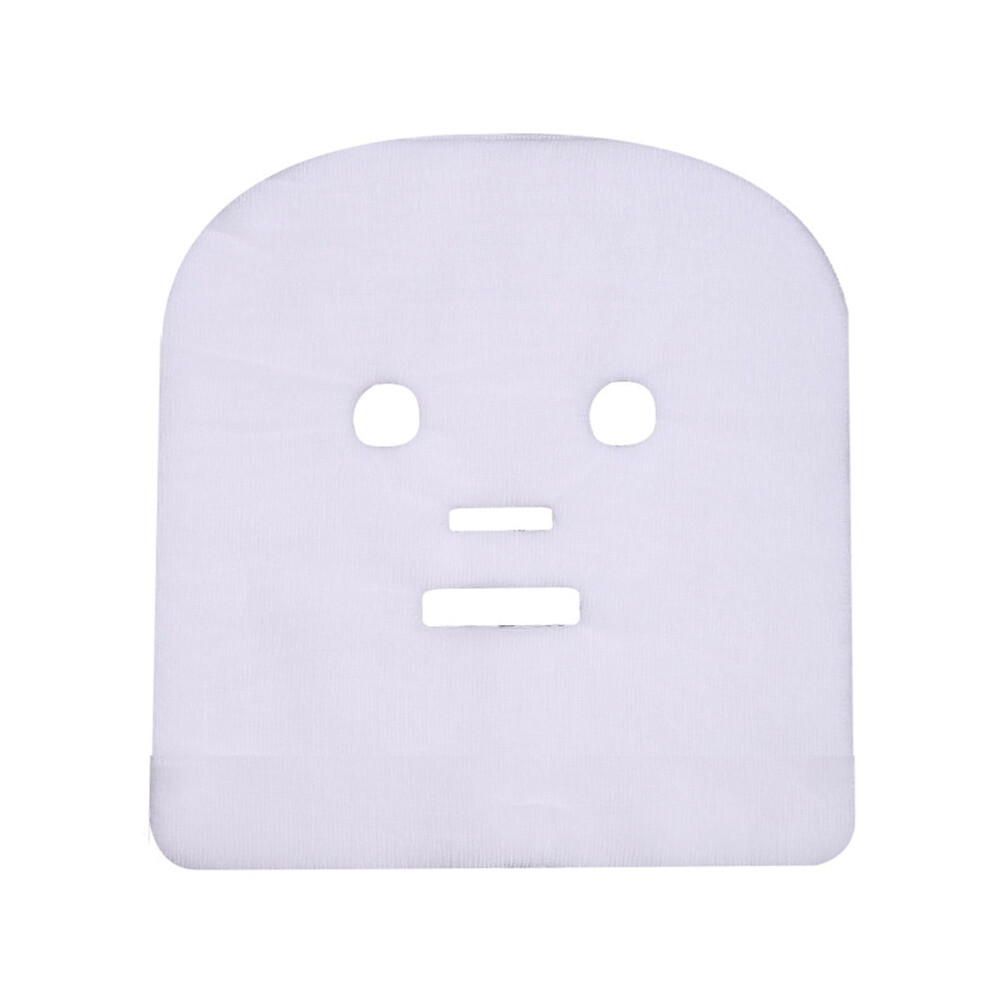 100 Pack Facial Gauze Mask Sheets with Precut Openings for Skincare and FullFace Coverage
