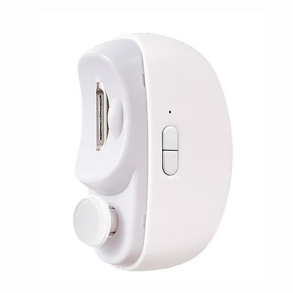 Light Electric Nail Clipper With Led Usb Rechargeable 2 In 1 Trimmer, Safe Hidden Blade, Low Noise