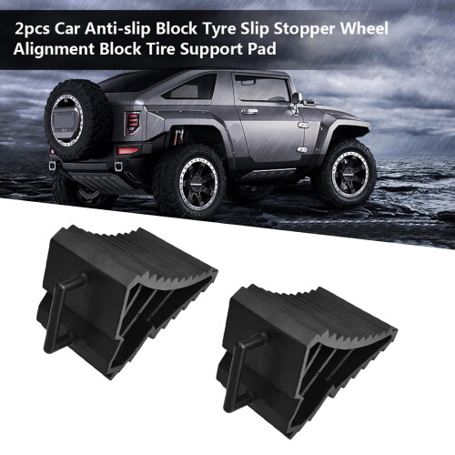 Trailer Wheel Chocks with Easy Grip Handle for Enhanced Wheel Stability and Durable Outdoor Use 1
