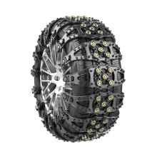 Tire Snow Chains Polyurethane Herringbone Design for Enhanced Snow Traction and Universal Car Fit