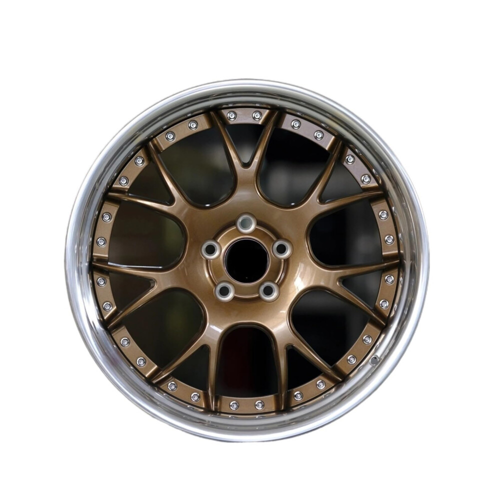 17 Inch Custom Forged Wheels For Cars, Multi Spoke Staggered Rims For Enhanced Appearance Black 9099447219923