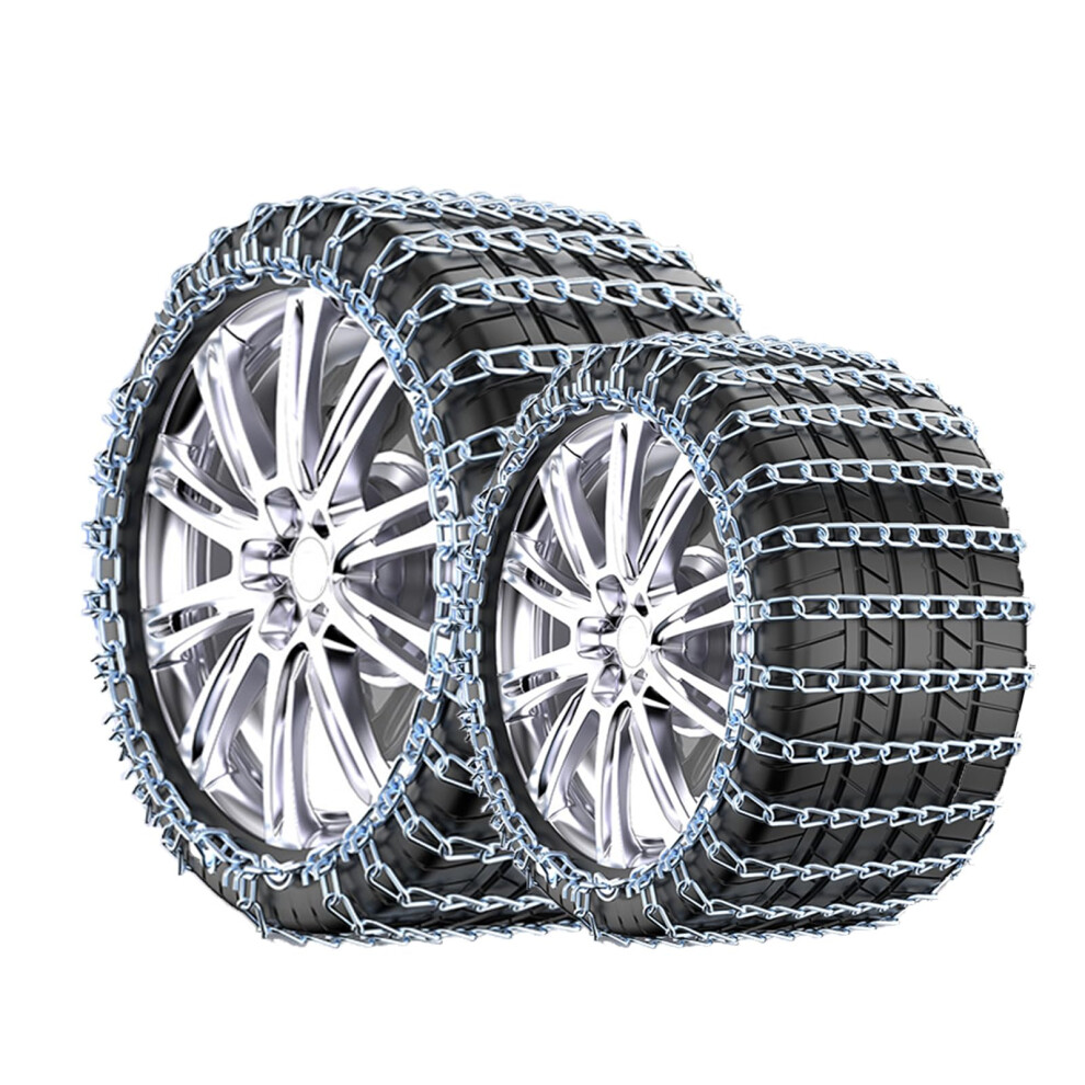 Tire Chains 2Pcs Set For Suv And Car 165/65R15 Â Antiskid Grip With Enhanced Snow Traction 9044945120851