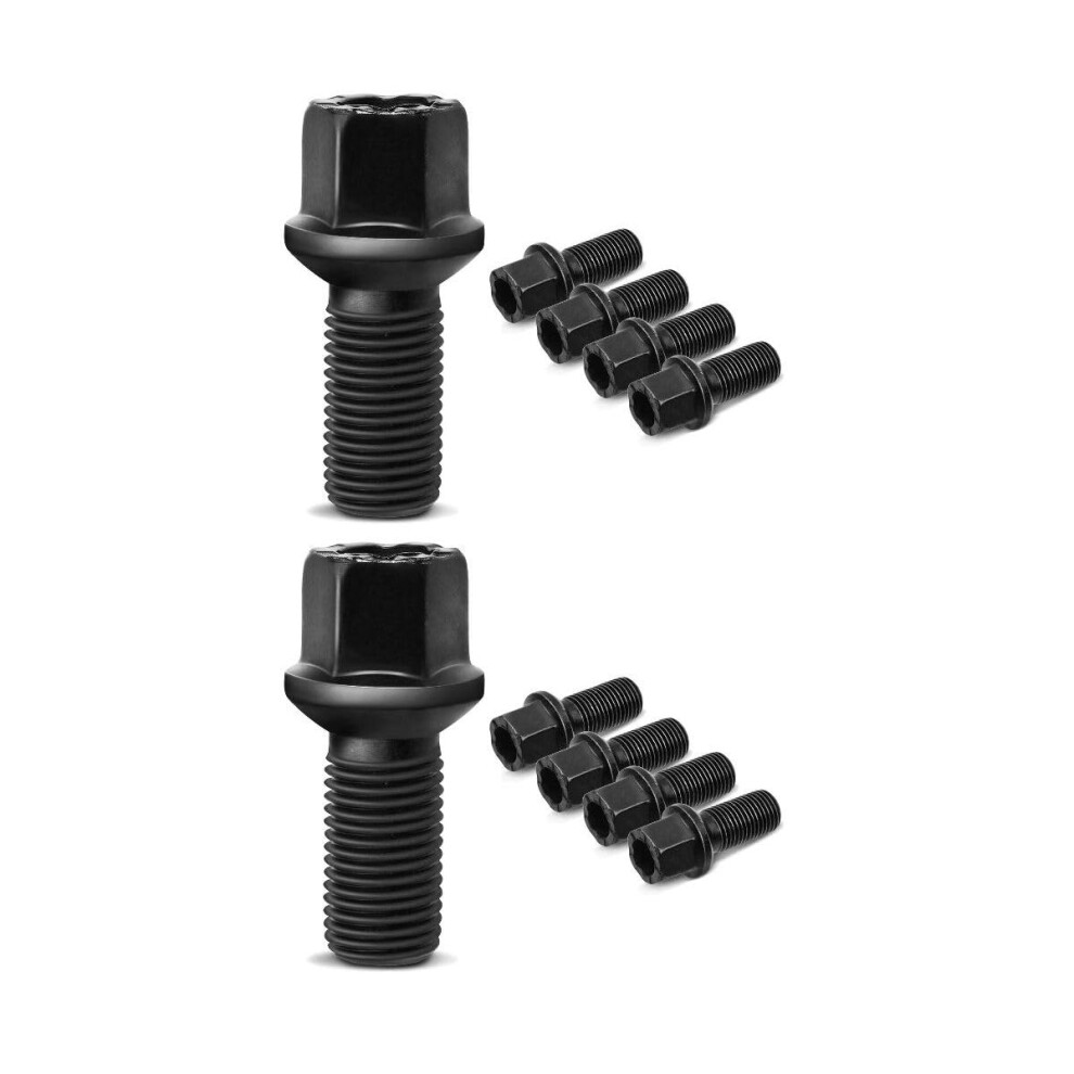 M14x1.50 Wheel Lug Bolts And Studs Front Rear For Vw Atlas Tiguan Jetta Golf Oem Fit 9164114410481