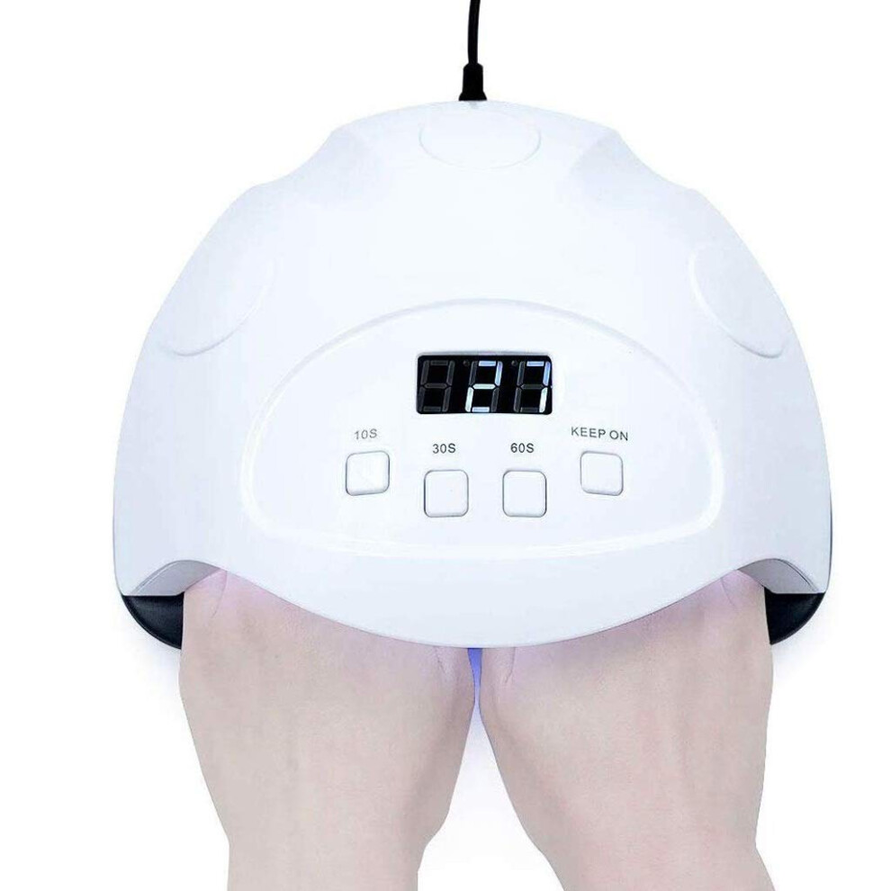 90W LED Nail Lamp Gel Nail Dryer with Auto Sensor for Fast 30s Curing Manicure Pedicure