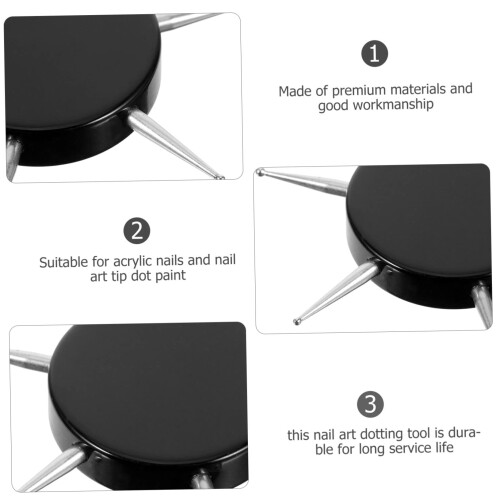 Nail Dotting Tool with Precise Control, Six Tip Sizes for DIY Manicure and Professional Nail Art 1