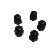 Trailer Lug Nut Covers 13/16 Inch Black Nylon Set of 5 for RV Truck Camper Wheels Protective Easy Install