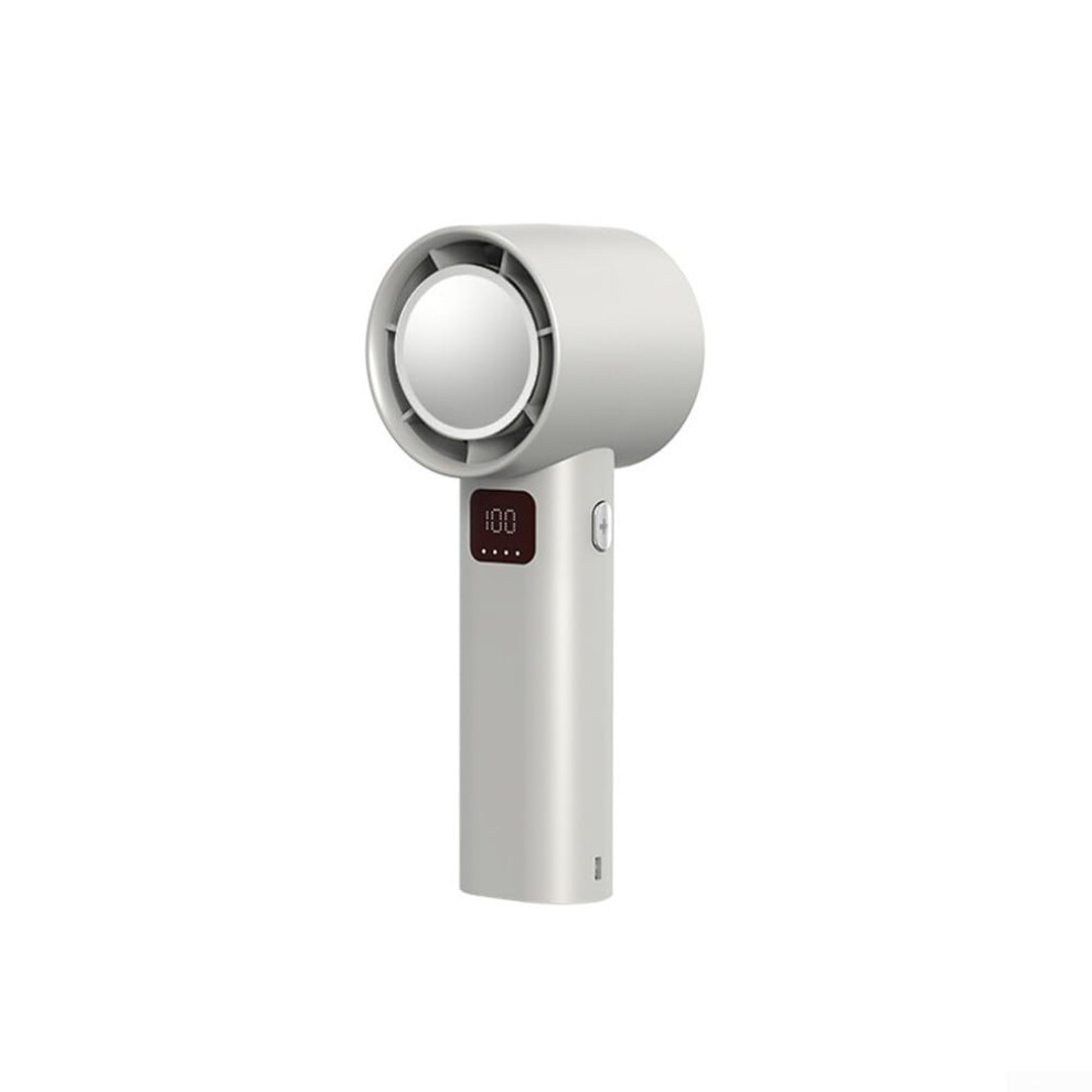 Portable Handheld Fan With 100Speed Control, Turbo Airflow, 15H Battery Life And Digital Display White 9365369465060