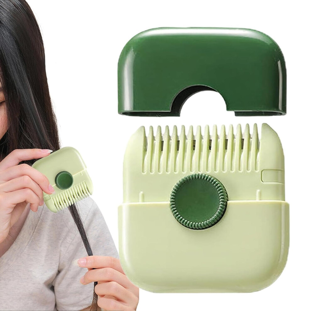 Unisex 2 In 1 Hair Trimmer Comb For Split Ends And Bangs With Adjustable Length And Detachable Blade