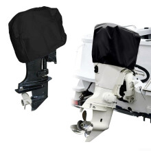Oxford Fabric Waterproof Outboard Motor Cover For 60100HP Adjustable Drawstring Weather Resistant