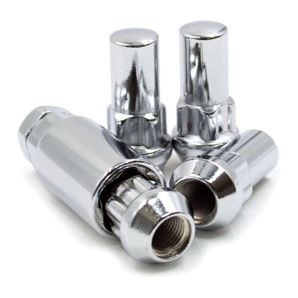 14X2 Bulge Acorn Wheel Locks Lug Nuts Set Antitheft Key For Ford F150 F250 F350 Lincoln Suv Truck 9044945121315