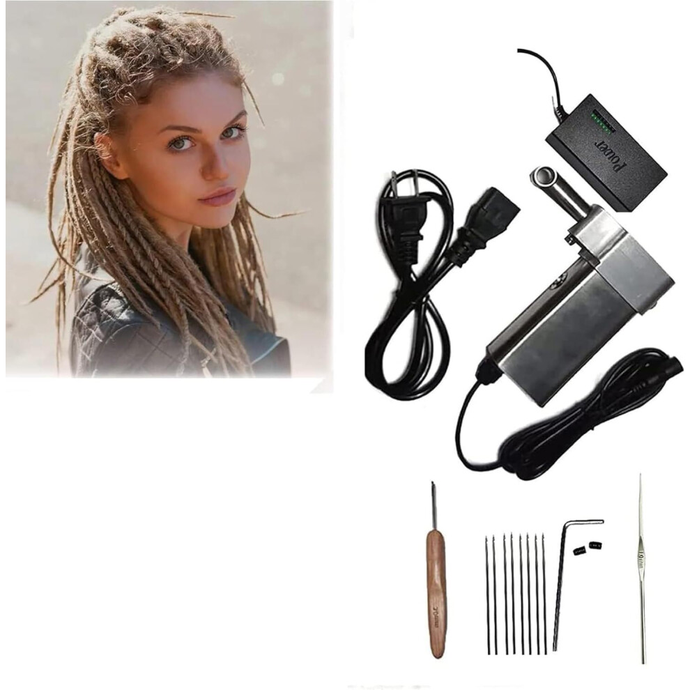 Unisex Silver Electric Dreadlock Tool 6Mm With Triple Needle Efficiency For Fast Loc Creation And Extensions
