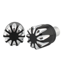 Aluminum Front Axle Nut Covers for BMW R nineT 20172022, Durable Secure Fit Black and White