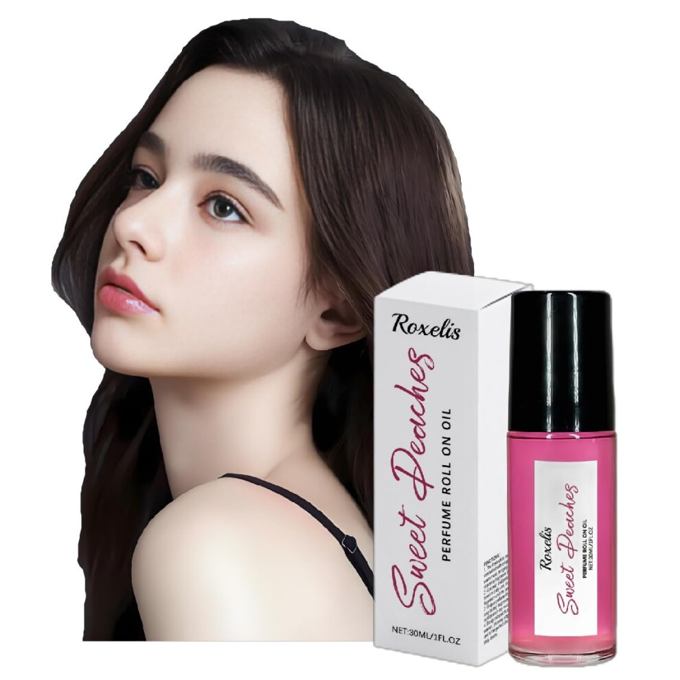 Peach Pheromone Perfume Roll On Oil 30Ml For Women Vanilla Long Lasting Fragrance Boosts Attraction