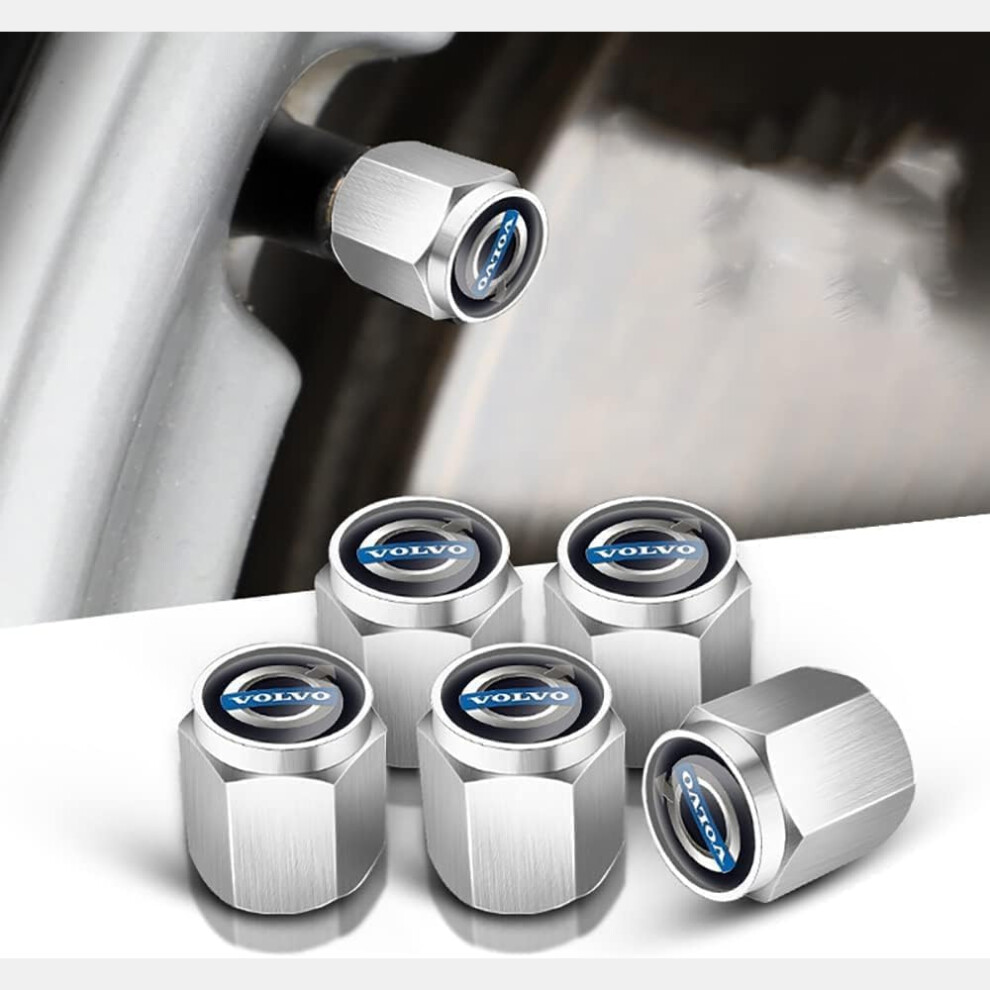 4 Pack Tire Valve Stem Caps Dust Proof Covers Prevent Air Leakage Keeps Wheels Clean For Volvo 9044945121582