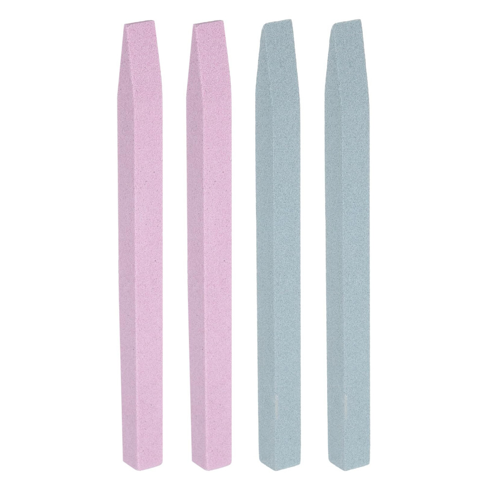 Green/Pink 4Pcs Pumice Stone Nail File And Quartz Buffer Set For Precision Cuticle Removal,