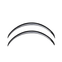 Car Wheel Arch Trim 73cm Glossy Black Flexible Rubber Protector 2pcs Fender Flare Extension