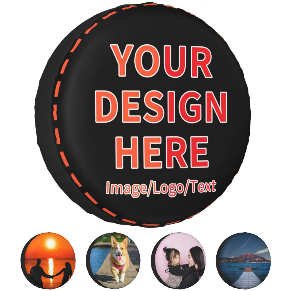 Custom Spare Tire Cover Waterproof Dustproof With Image Or Text For Jeep Suv Truck 9099447221681