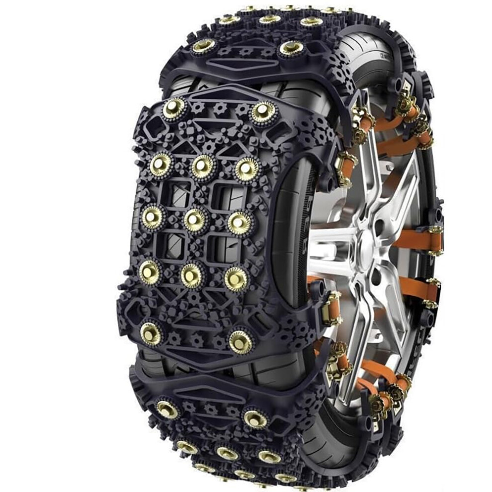 Snow Chains For Cars 8 Pcs Enhanced Traction AntiâSkid Tpu For Jeep Compass 2017Â2024 Winter Driving 9099447222077