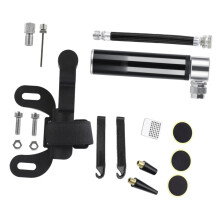 Mini Bike Air Pump 120 PSI  Pressure Aluminum Inflator with OnBike Mount for Quick Tire Inflation