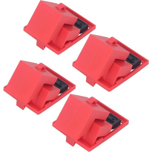 Clamp On Circuit Breaker Lockout Device 4 Pack, ABS  Visibility Lock for Single Pole 480600V 2