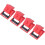 Clamp On Circuit Breaker Lockout Device 4 Pack, ABS  Visibility Lock for Single Pole 480600V 2