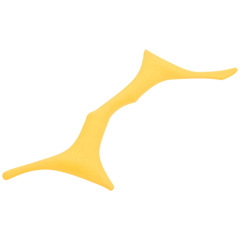 Yellow Eyebrow Stencil Flexible Silicone Shaping Tool With Symmetrical Brow Guide For Beginners