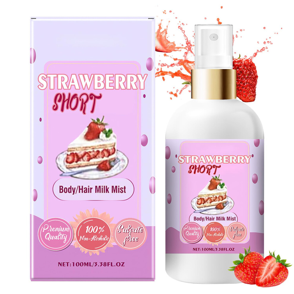 Cream Longlasting Vanilla Scent Body And Hair Mist, Hydrating Dualuse Spray, Travel Size 1 Fl Oz