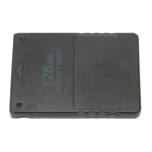 Tarjeta de memoria PS2 2 en 1 128MB Plug & Play Negro